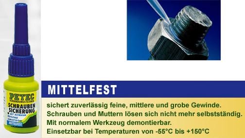 Schraubensicherung Petec mittelfest 5g