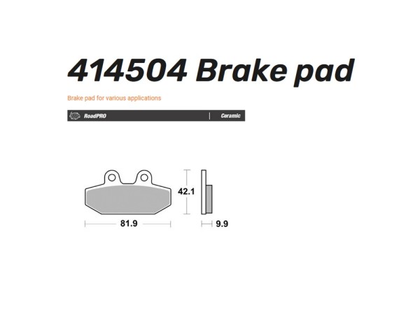 Moto-Master Bremsbelag hinten passend für Harley Davidson organisch / sinter - 414504 414502