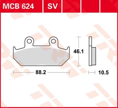 MCB624SV, mcb 624 sv: Lucas SINTER-Scheibenbremsbeläge vorn MCB624SV, mcb 624 sv