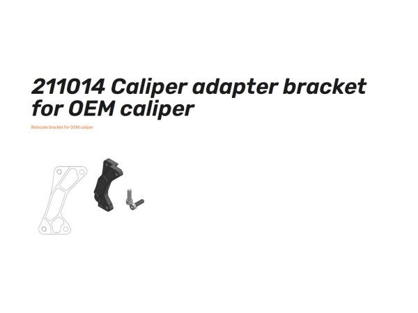 Oversize Adapter 320 mm schwarz - 211014 Caliper adapter bracket