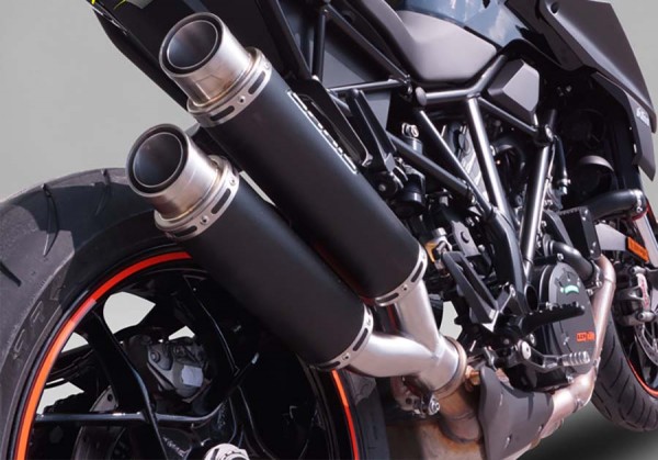 Bodis GPX 2 Endschalldämpfer schwarz passend für KTM Super Duke 1290 R, Baujahre: 2017-2019