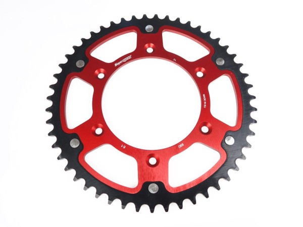 Kettenrad Stealth 42 48 49 50 51 52 Zähne - (520) rot passend für KTM RST-990