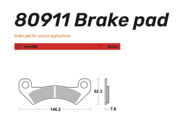 Moto-Master Bremsbelag vorn Racing Series - 80911