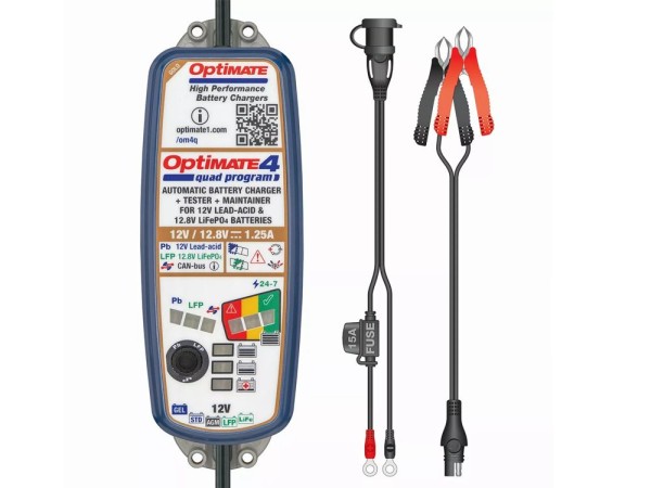 OptiMate4 / OptiMATE 4 Dual Quad Program Batterieladegerät 9-stufig, 12V AGM / Gel - TM-630