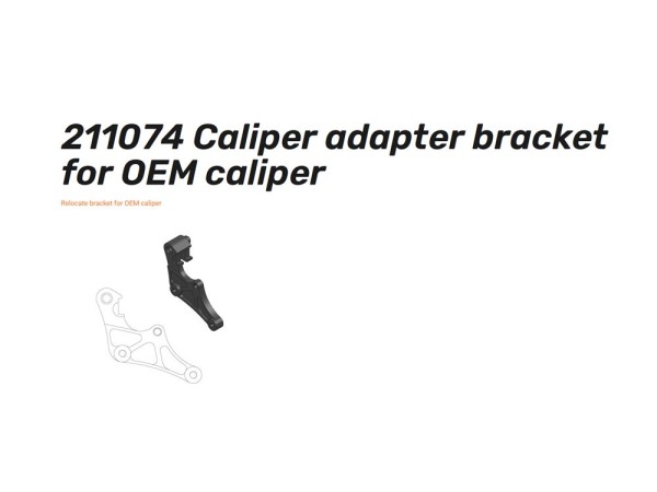 Moto-Master Bremssattel-Adapterhalterung-Straße 320mm - 211074 Caliper adapter bracket